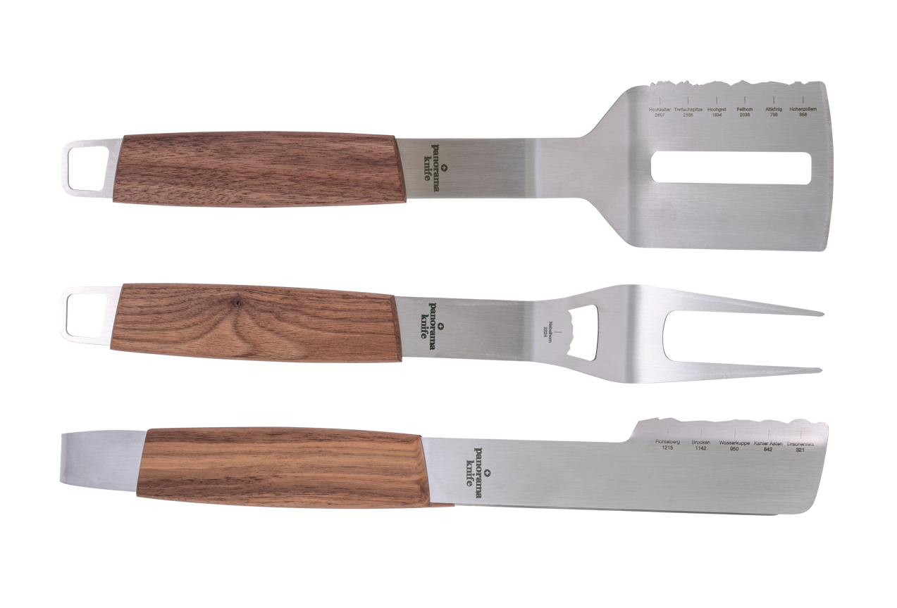 Best of Germany, BBQ 3pcs Set (Fork, Spatula & Tongs